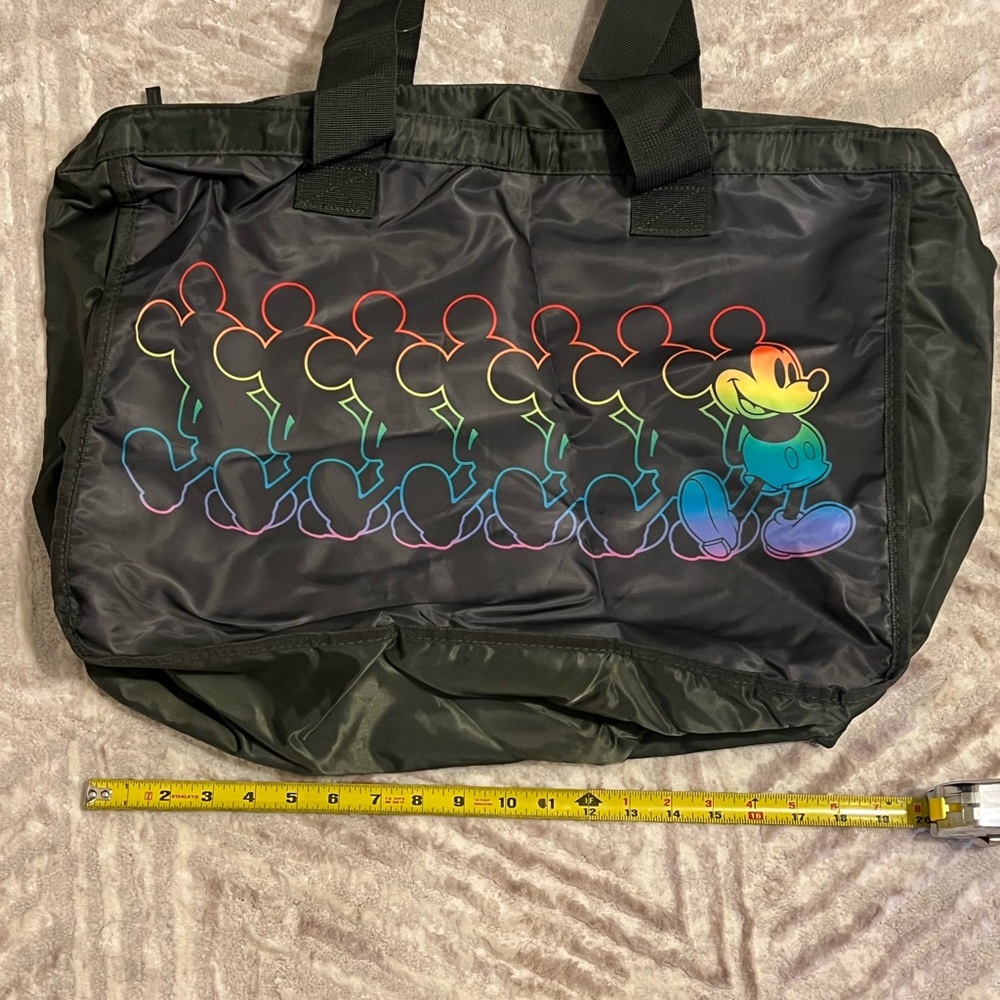 Disneys Mickey Mouse Pride Collection Tote in Green/ a Disney Parks Product